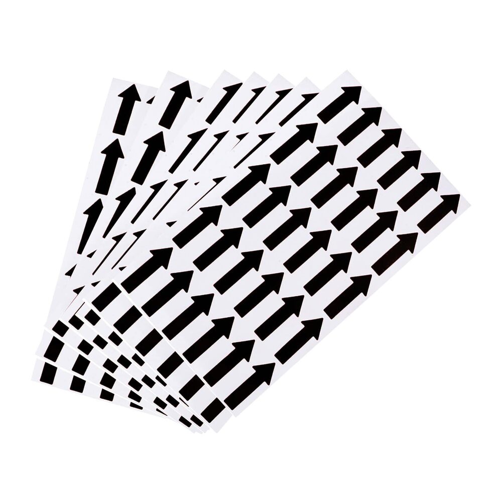 6732 Adhesive Small Arrow Sticker Label 360 Pcs 1.2x0.4 inch(30x12mm),Color